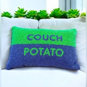 Kate Spade X Target ~ Green and Blue Couch Potato Pillow